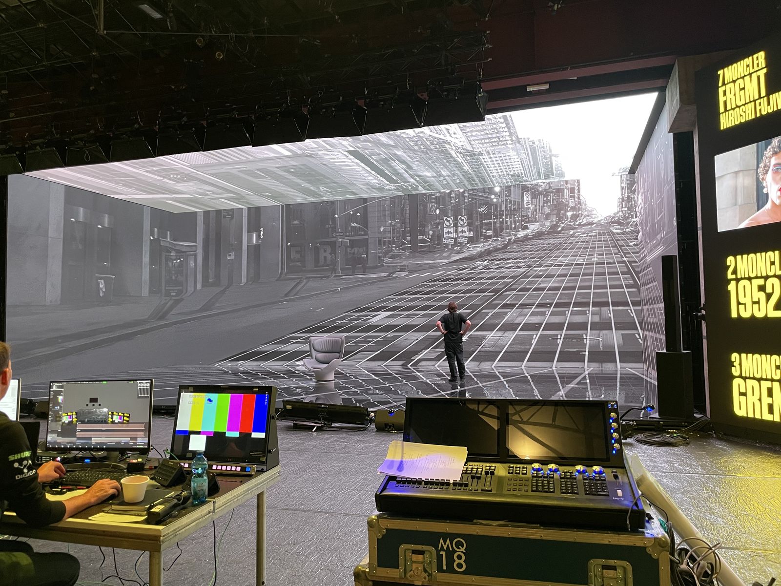 Ledwall panoramico per evento in diretta