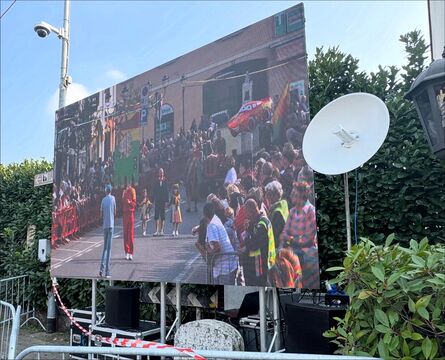 Concerto in piazza: palco, audio e luci