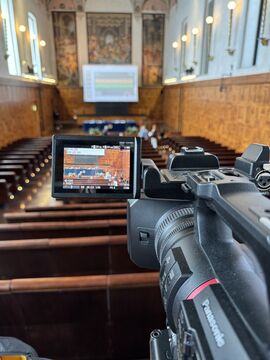 Evento aziendale: allestimento audio, luci e video