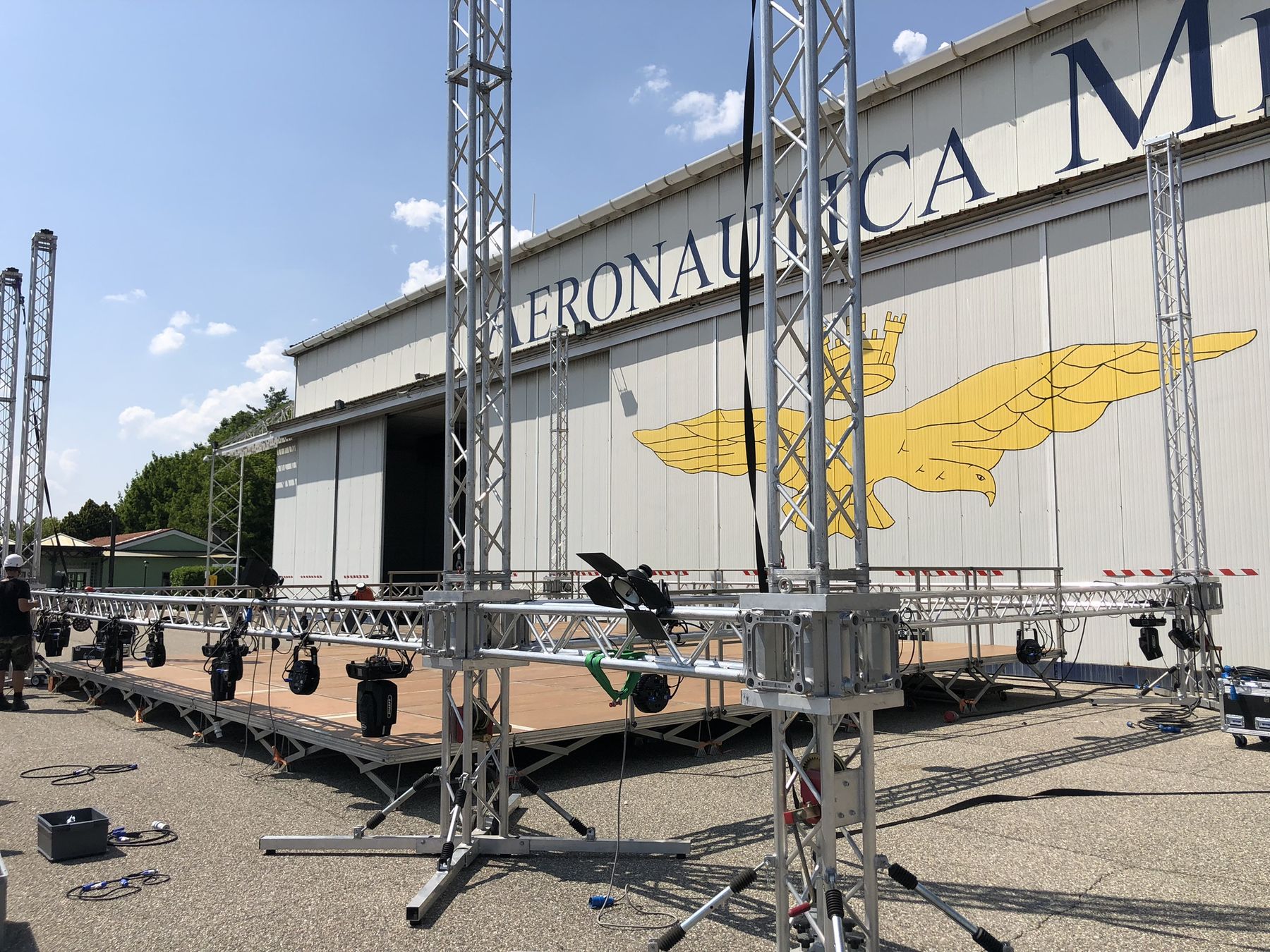 Aeronautica Militare, Concerto alla Luna — allestimento audio e luci