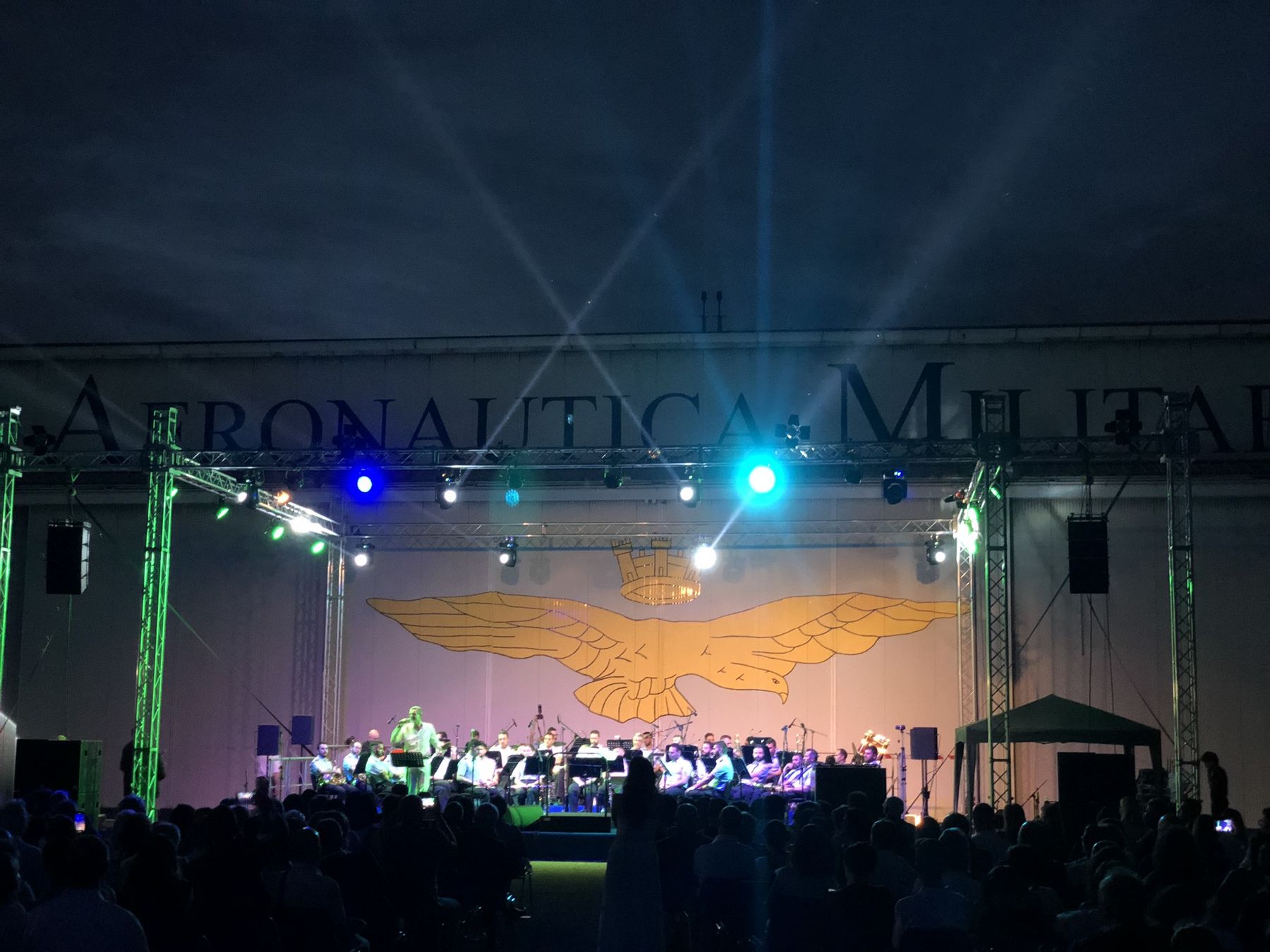 Aeronautica Militare, Concerto alla Luna — allestimento audio e luci