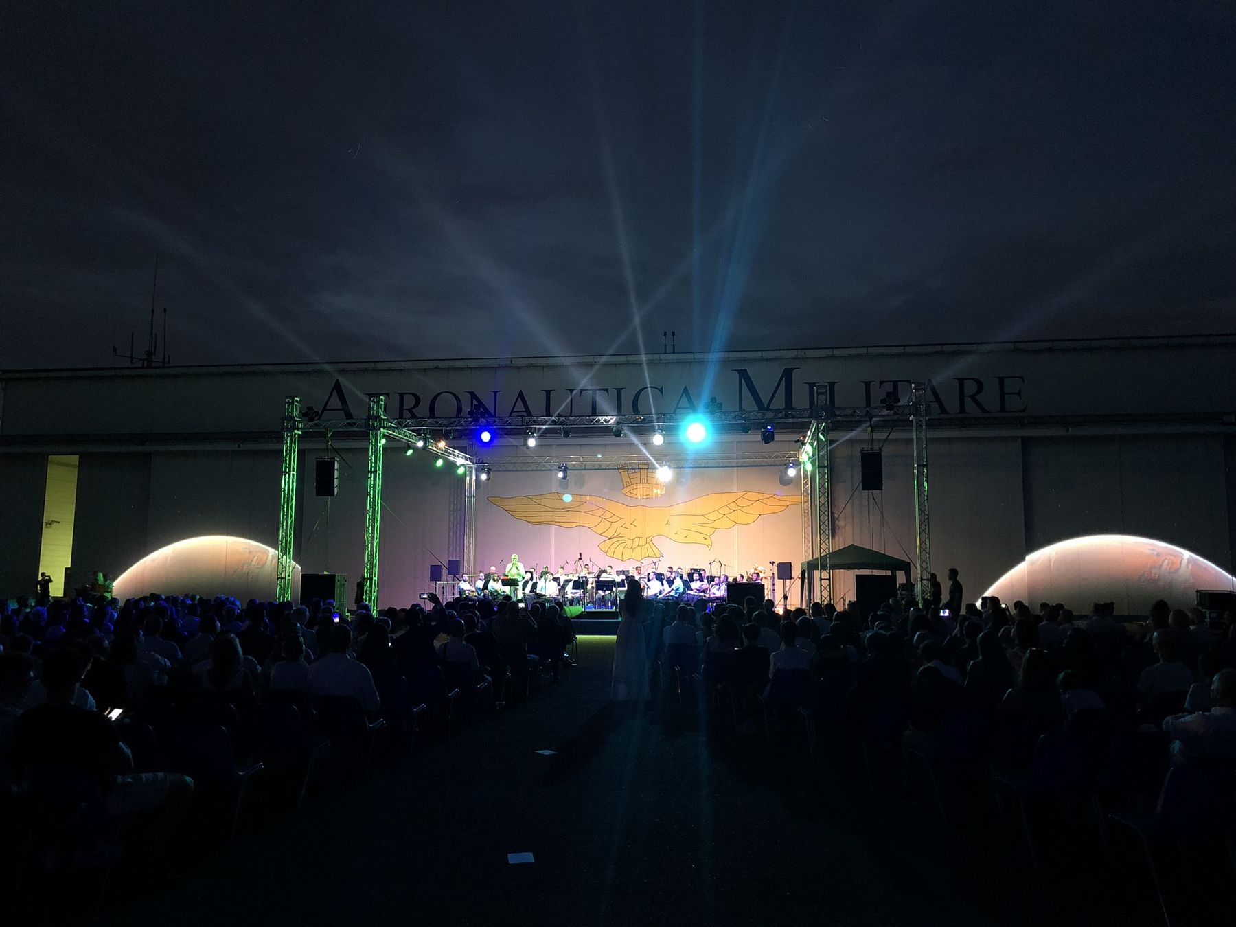 Aeronautica Militare, Concerto alla Luna — allestimento audio e luci
