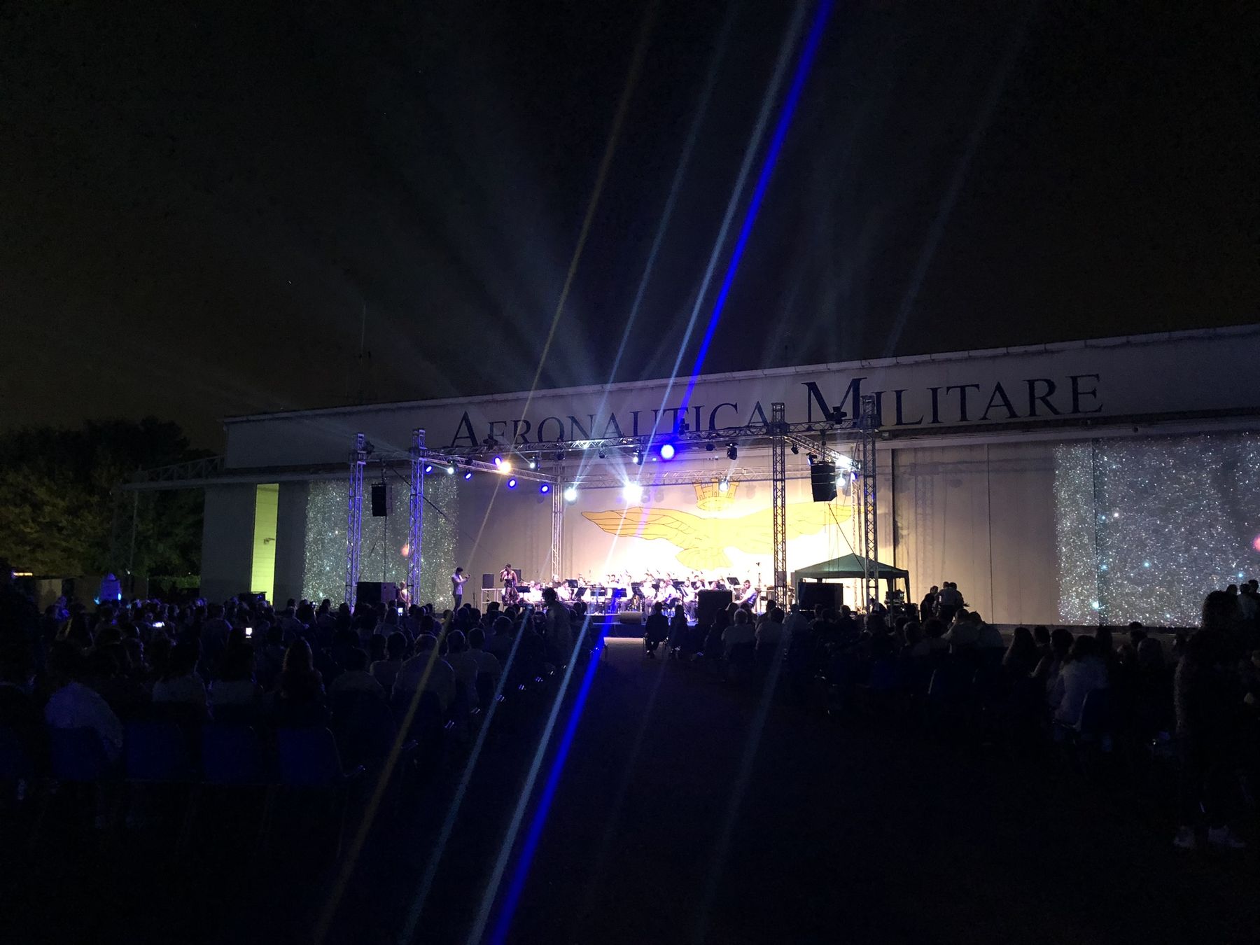 Aeronautica Militare, Concerto alla Luna — allestimento audio e luci