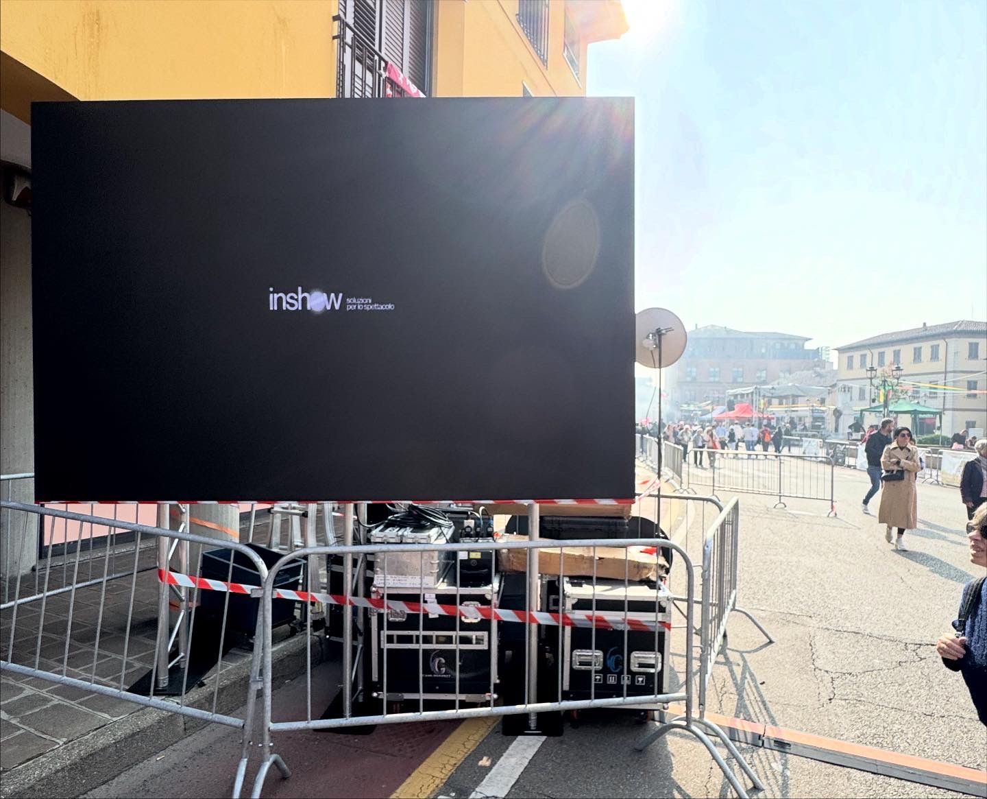 Palio dell'Oca di Lachiarella — produzione tecnica audio, luci e video