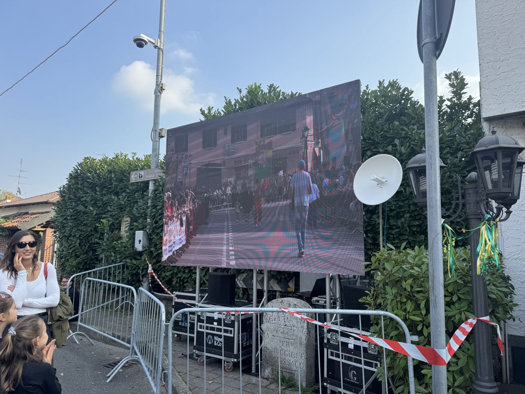 Palio dell'Oca di Lachiarella — produzione tecnica audio, luci e video