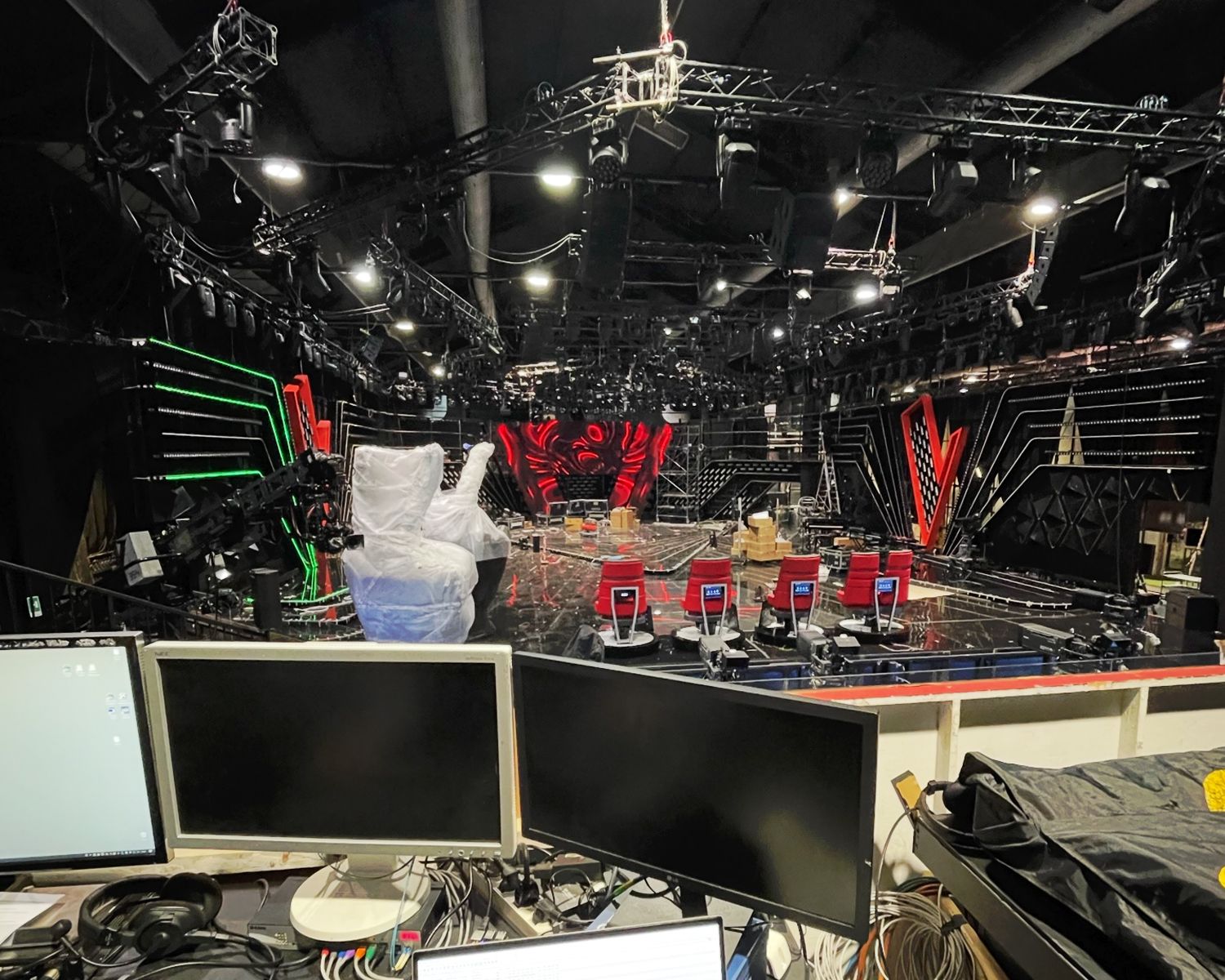 The Voice — sistema di controllo delle sedie dei giudici realizzato da In Show